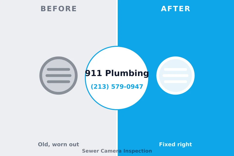 Before and after: plumbing repair Corona de Tucson, AZ